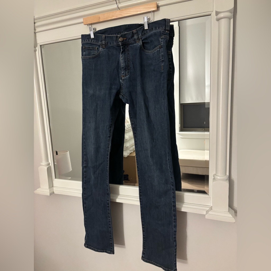Canali Dark Blue Straight Jeans